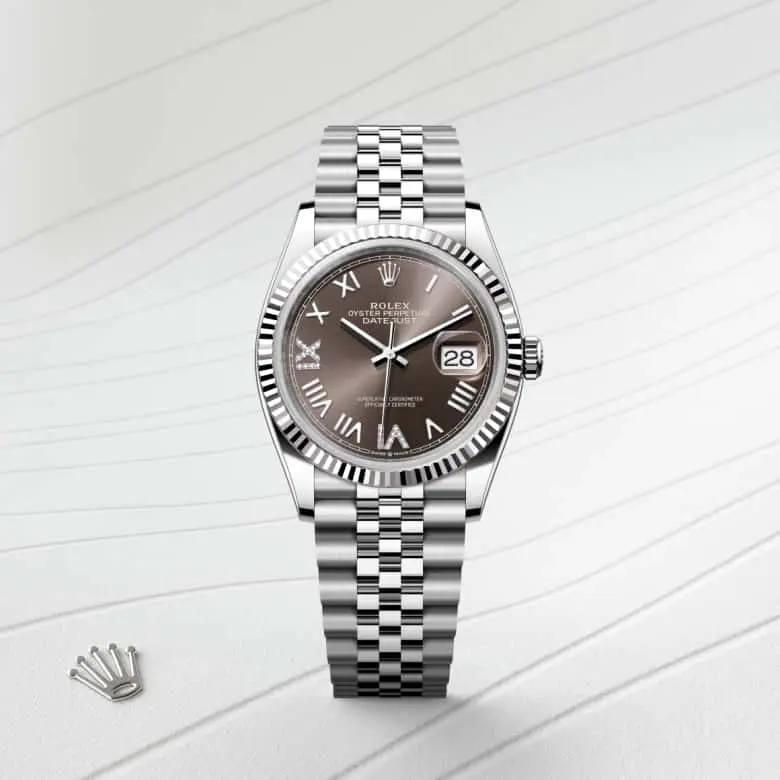 Rolex Datejust, 36 mm, ze stali Oystersteel i białego złota, M126234-0071 - W.KRUK