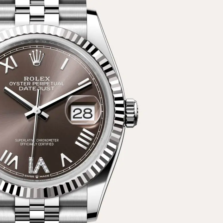 Rolex Datejust, 36 mm, ze stali Oystersteel i białego złota, M126234-0071 - W.KRUK