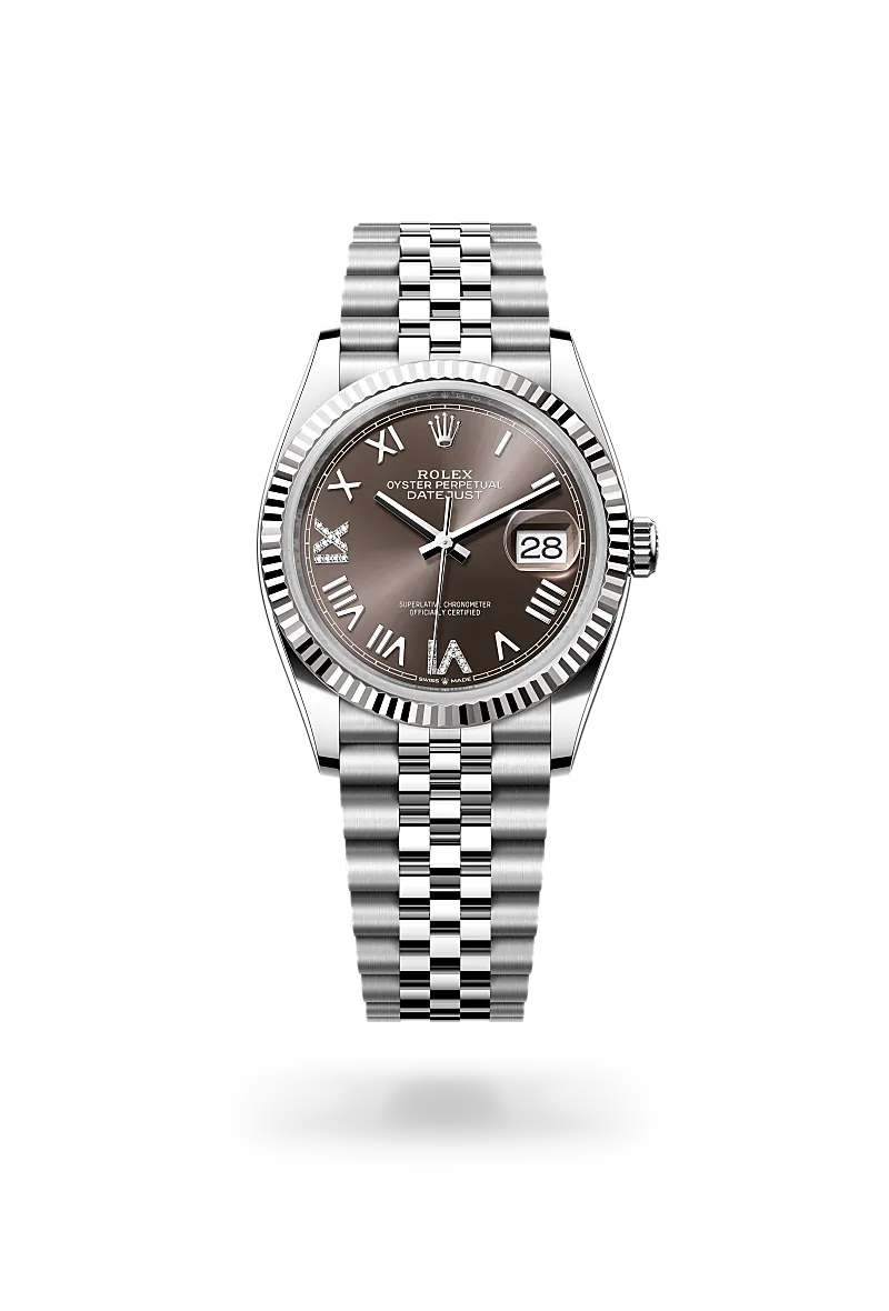 Rolex Datejust, 36 mm, ze stali Oystersteel i białego złota, M126234-0071 - W.KRUK