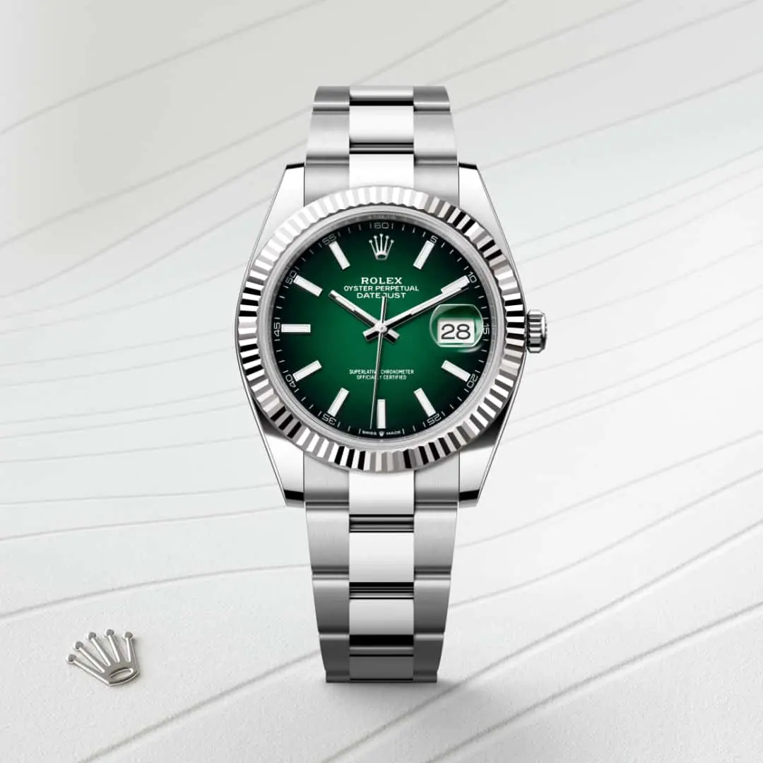 Rolex Datejust, 41 mm, ze stali Oystersteel i białego złota, M126334-0033 - W.KRUK