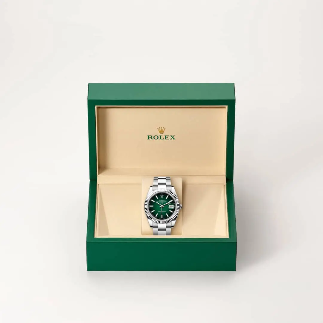 Rolex Datejust, 41 mm, ze stali Oystersteel i białego złota, M126334-0033 - W.KRUK