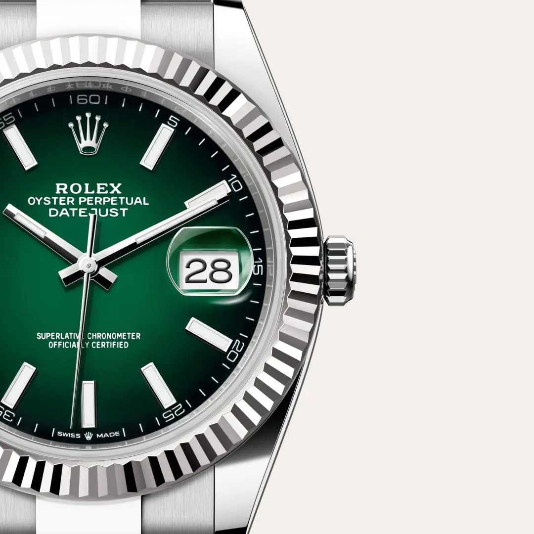 Rolex Datejust, 41 mm, ze stali Oystersteel i białego złota, M126334-0033 - W.KRUK