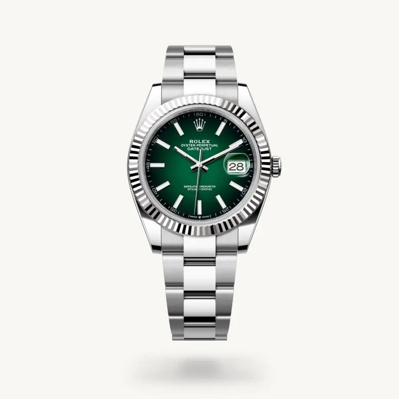 Rolex Datejust, 41 mm, ze stali Oystersteel i białego złota, M126334-0033 - W.KRUK