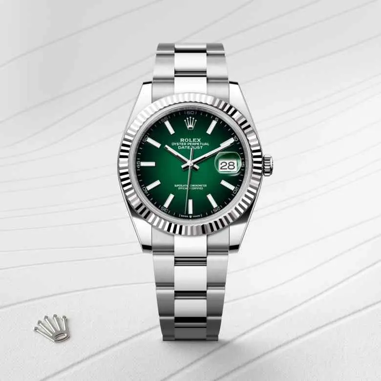 Rolex Datejust, 41 mm, ze stali Oystersteel i białego złota, M126334-0033 - W.KRUK