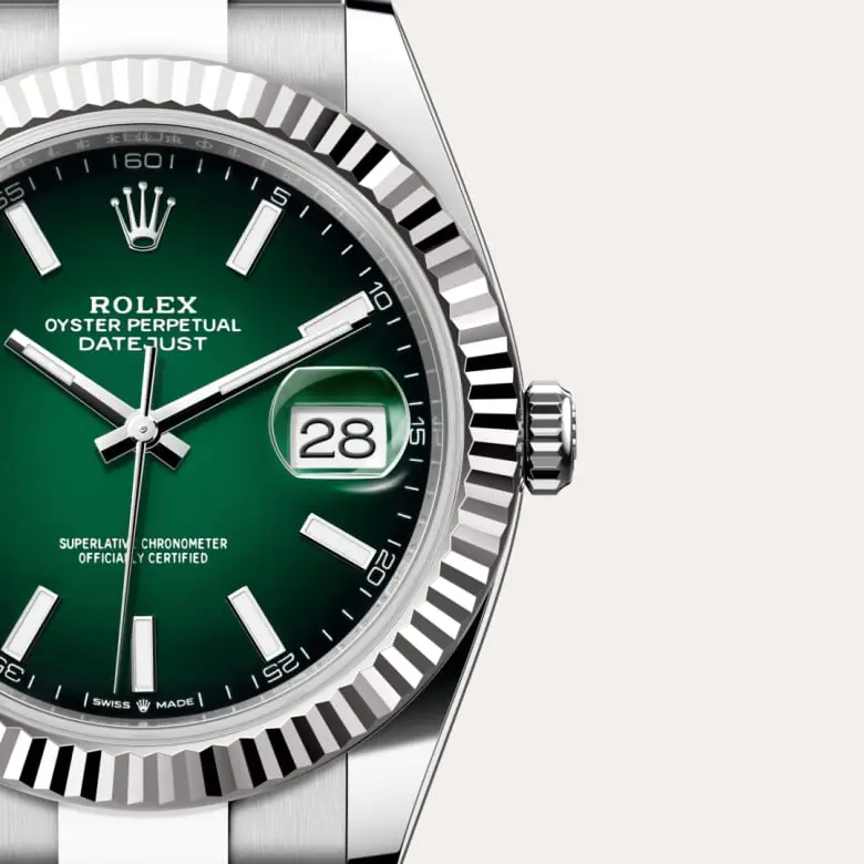 Rolex Datejust, 41 mm, ze stali Oystersteel i białego złota, M126334-0033 - W.KRUK