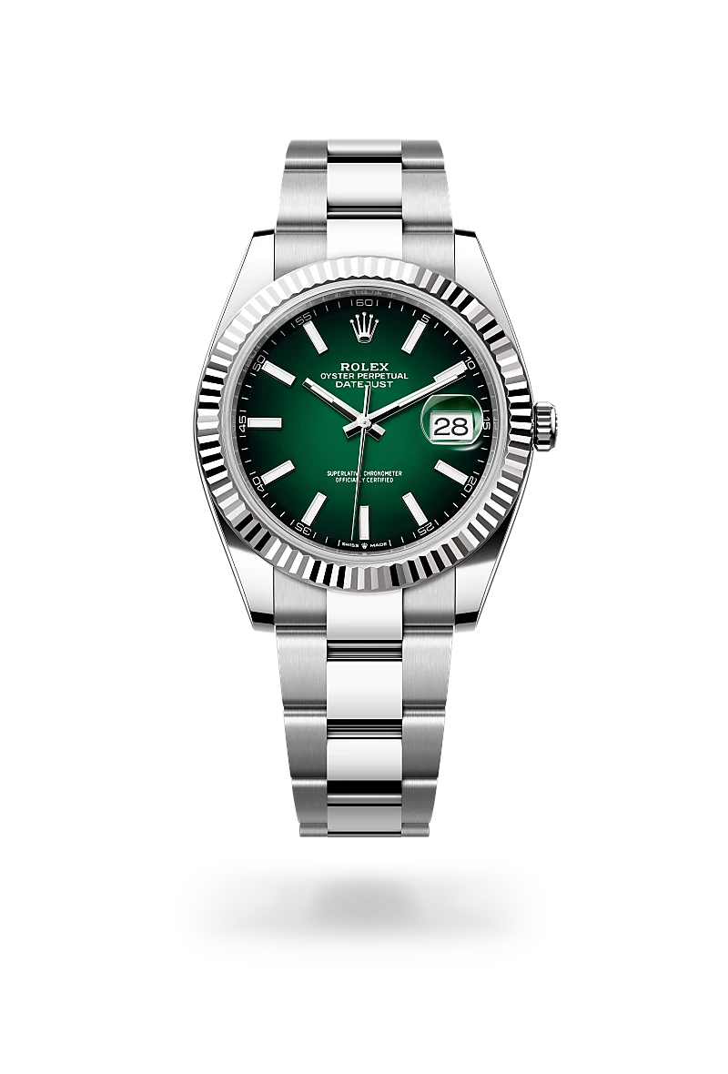 Rolex Datejust, 41 mm, ze stali Oystersteel i białego złota, M126334-0033 - W.KRUK