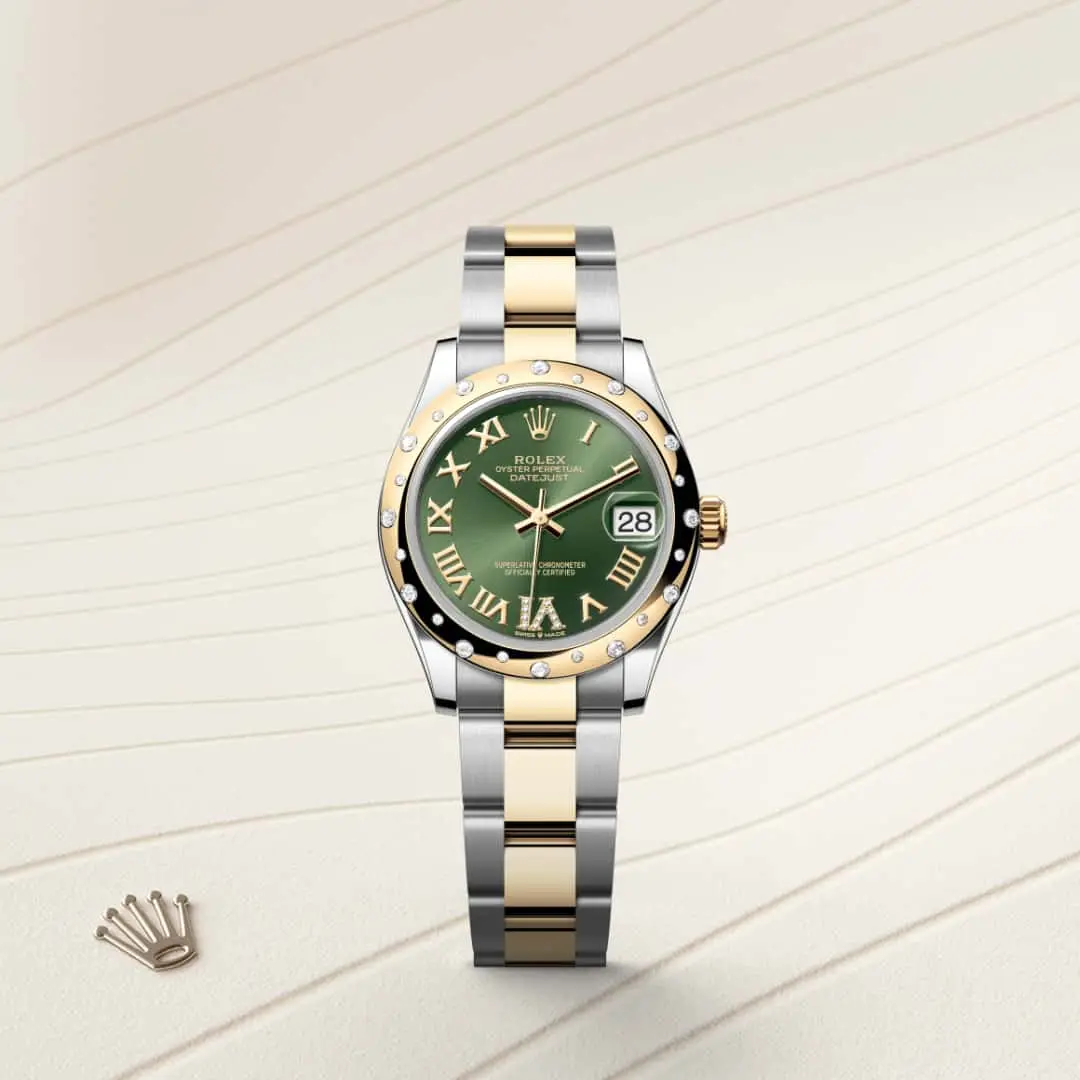 Rolex Datejust 31mm, ze stali Oystersteel, żółtego złota i brylantów, M278343RBR-0015 - W.KRUK