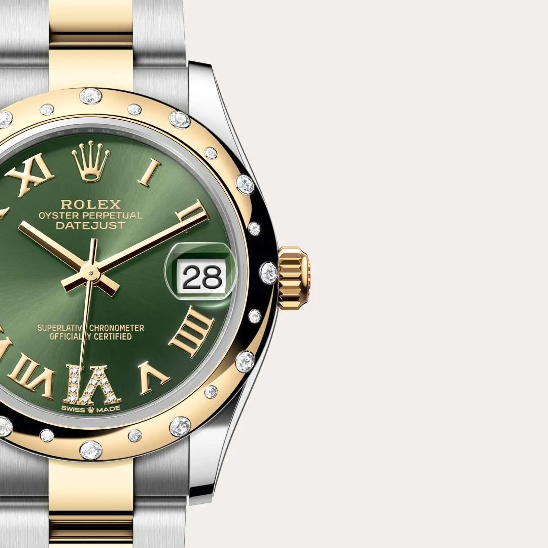 Rolex Datejust 31mm, ze stali Oystersteel, żółtego złota i brylantów, M278343RBR-0015 - W.KRUK