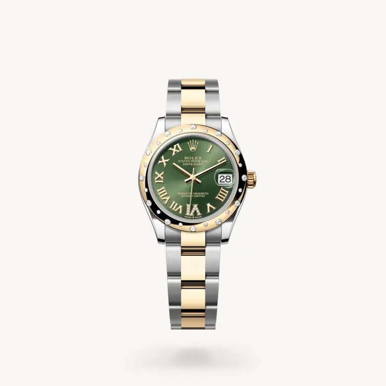 Rolex Datejust 31mm, ze stali Oystersteel, żółtego złota i brylantów, M278343RBR-0015 - W.KRUK