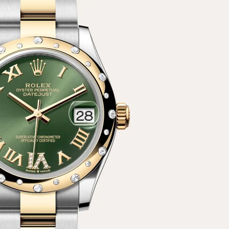 Rolex Datejust 31mm, ze stali Oystersteel, żółtego złota i brylantów, M278343RBR-0015 - W.KRUK