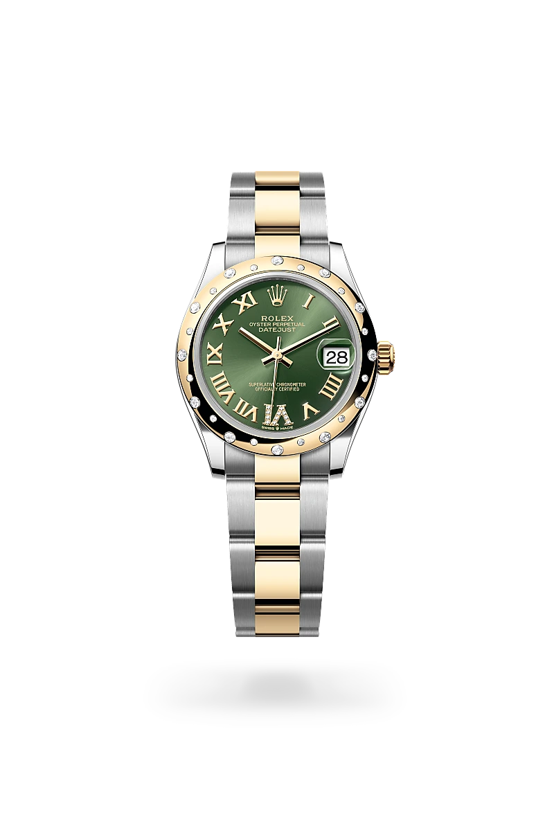 Rolex Datejust 31mm, ze stali Oystersteel, żółtego złota i brylantów, M278343RBR-0015 - W.KRUK