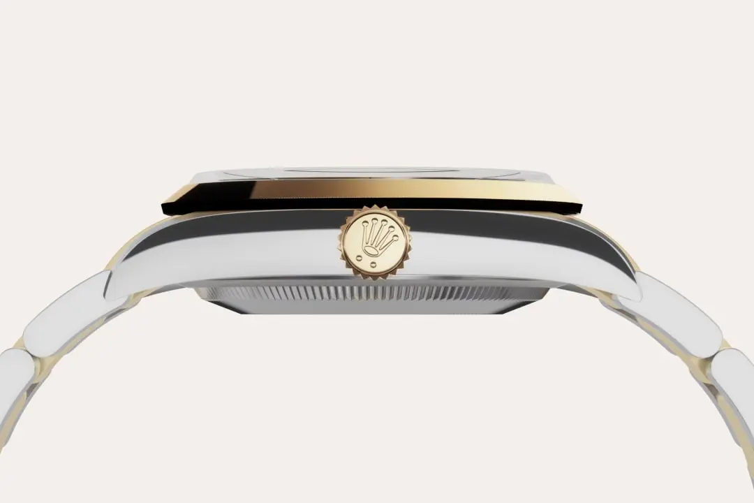rolex Explorer 36, Oyster, 36 mm, stal Oystersteel i żółte złoto, M124273-0001 - W.KRUK