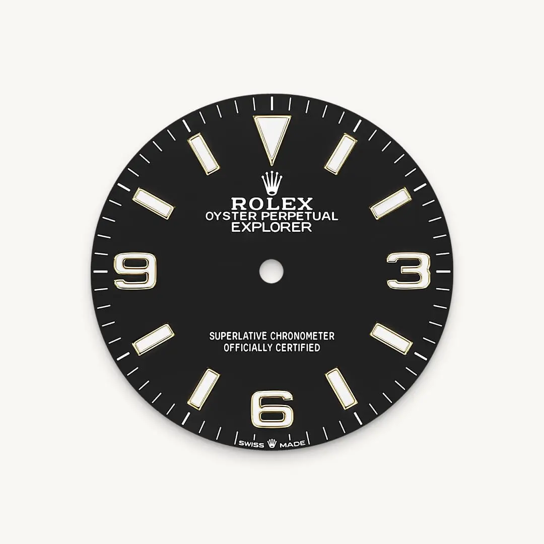 rolex Explorer 36, Oyster, 36 mm, stal Oystersteel i żółte złoto, M124273-0001 - W.KRUK