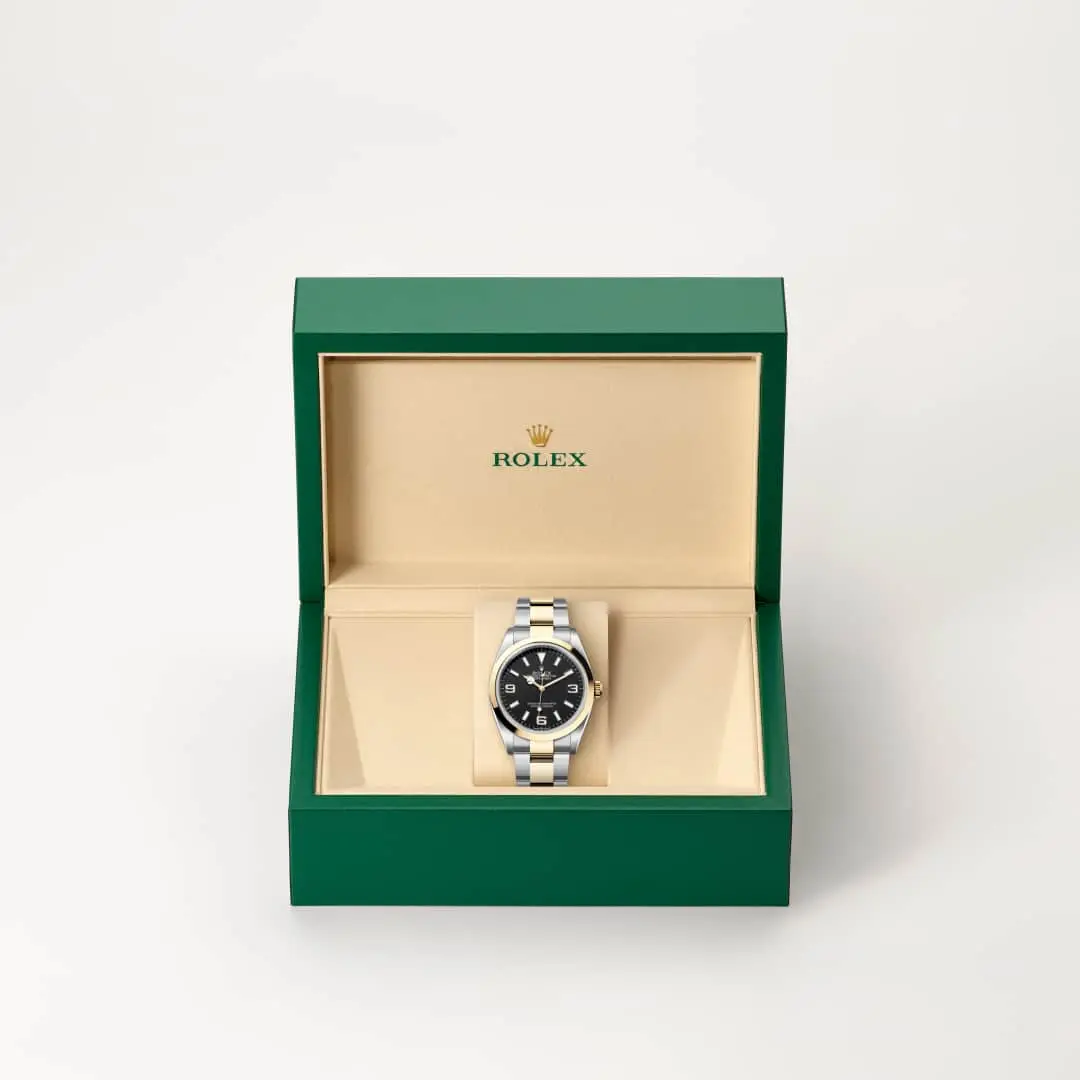 Rolex Explorer 36 ze stali Oystersteel i żółtego złota, M124273-0001 - W.KRUK