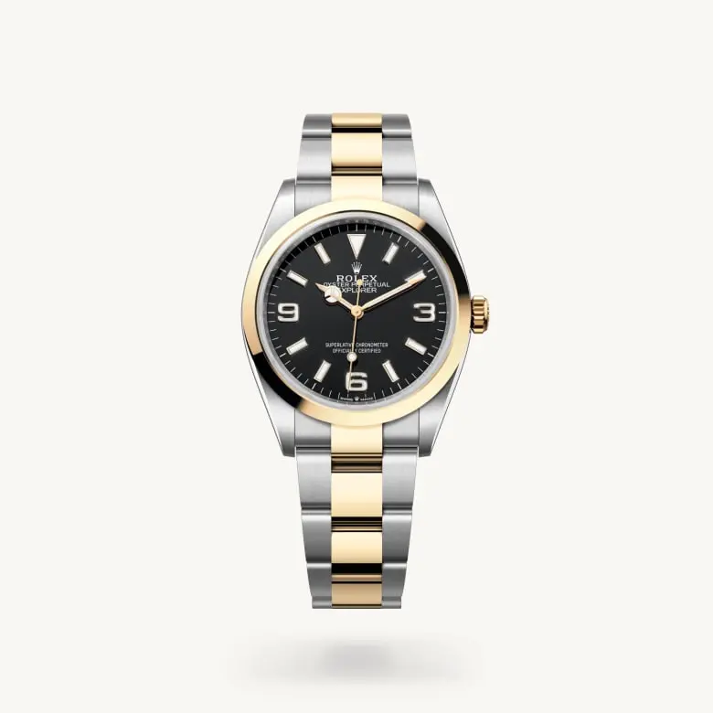 Rolex Explorer 36 ze stali Oystersteel i żółtego złota, M124273-0001 - W.KRUK