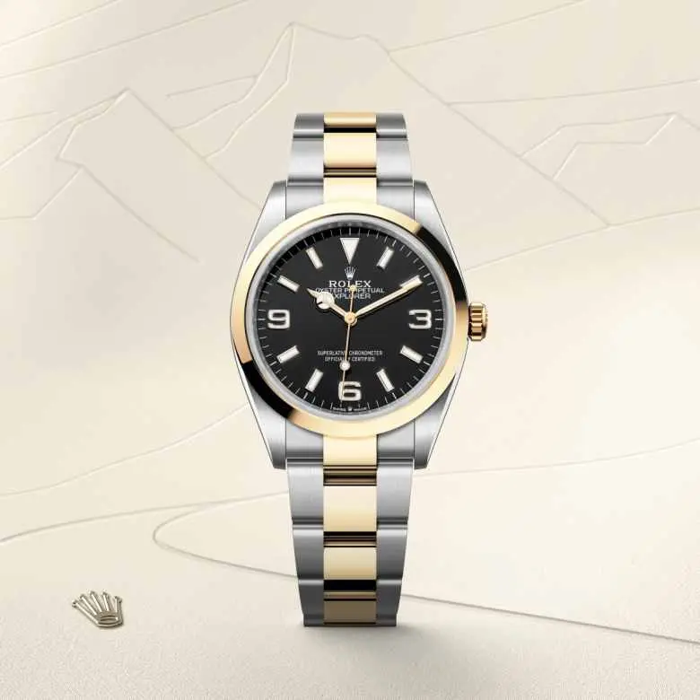 Rolex Explorer 36 ze stali Oystersteel i żółtego złota, M124273-0001 - W.KRUK