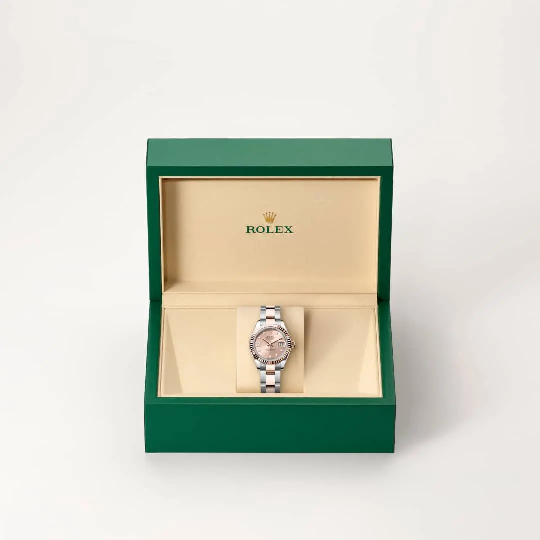 Rolex Lady-Datejust, 28 mm, ze stali Oystersteel i różowego złota Everose, M279171-0028 - W.KRUK