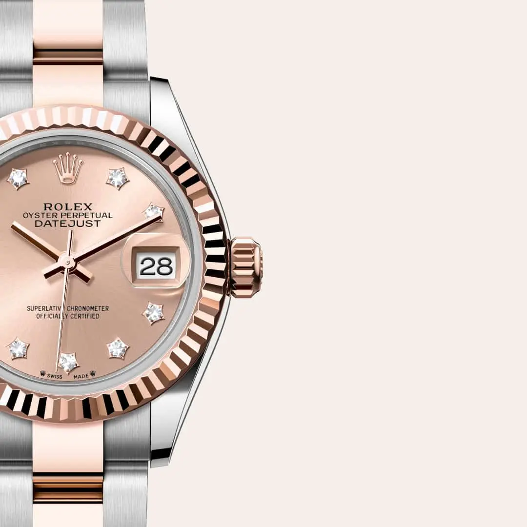Rolex Lady-Datejust, 28 mm, ze stali Oystersteel i różowego złota Everose, M279171-0028 - W.KRUK