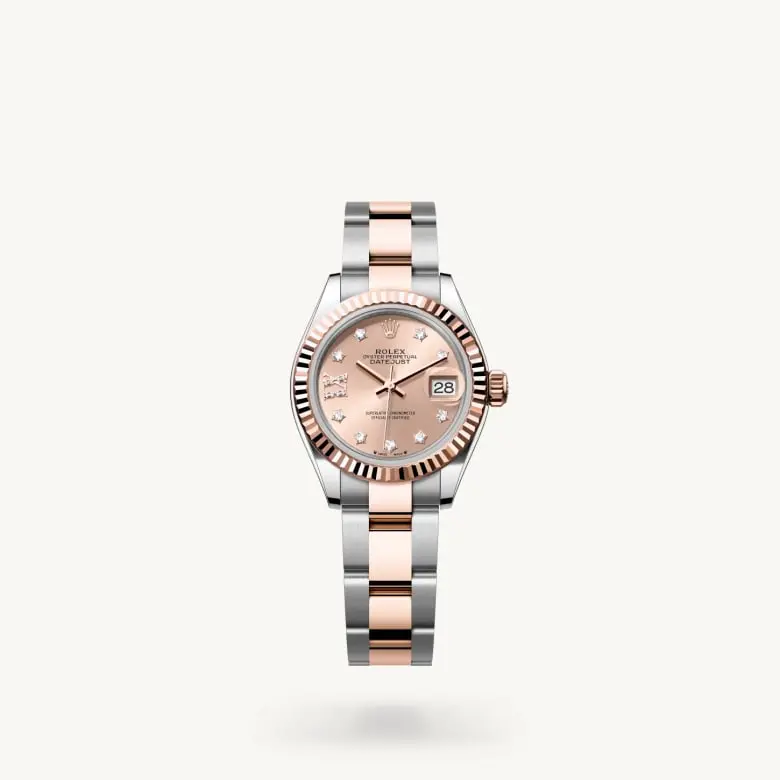 Rolex Lady-Datejust, 28 mm, ze stali Oystersteel i różowego złota Everose, M279171-0028 - W.KRUK
