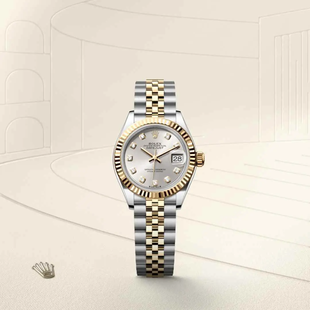 Rolex Lady-Datejust, 28 mm, ze stali Oystersteel i różowego złota Everose, M279171-0028 - W.KRUK