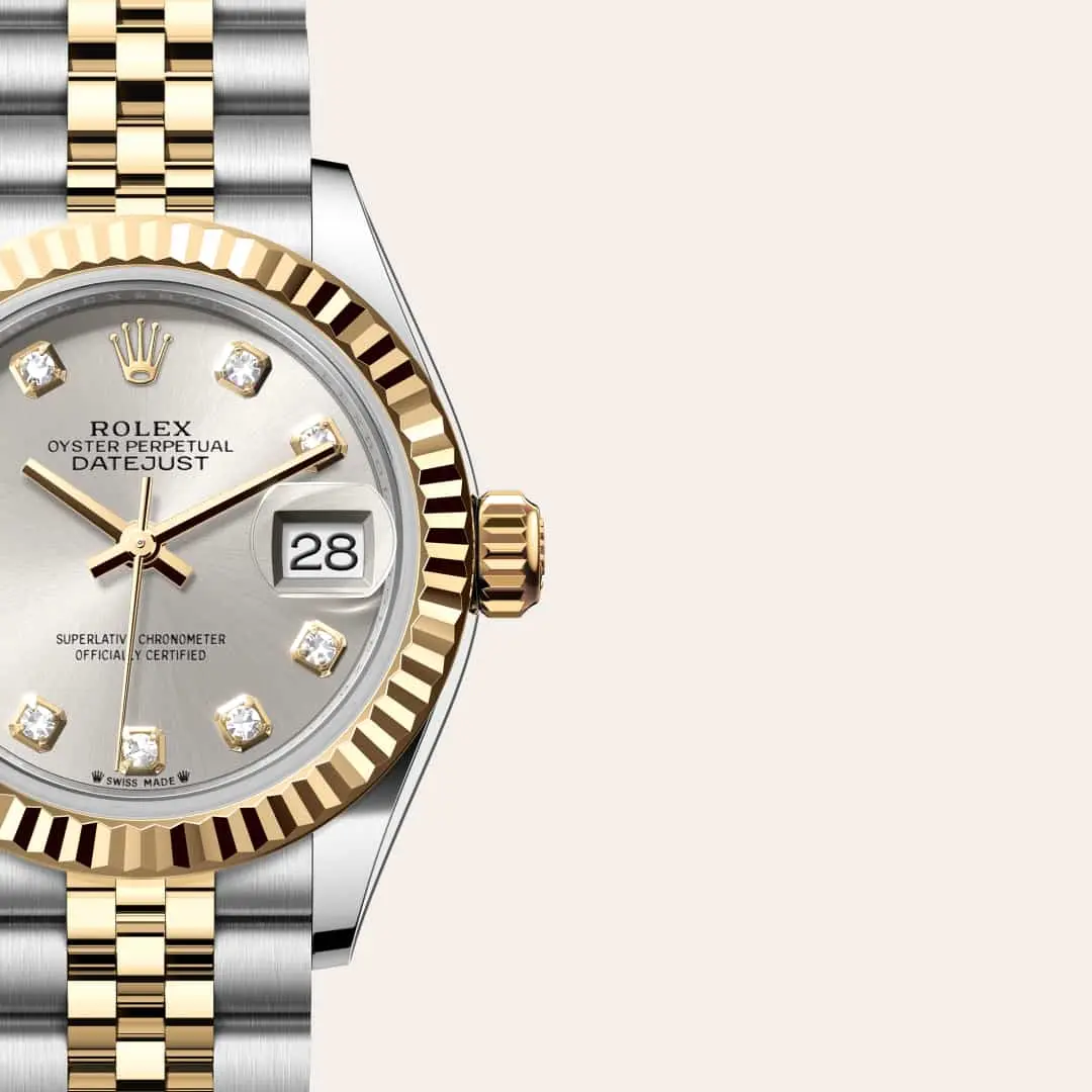 Rolex Lady-Datejust, 28 mm, ze stali Oystersteel i różowego złota Everose, M279171-0028 - W.KRUK