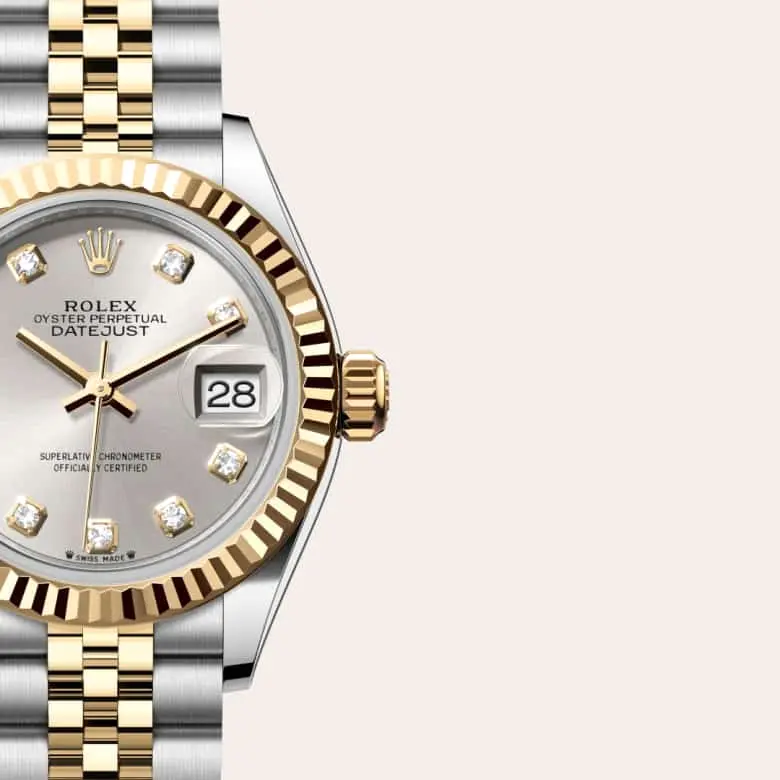 Rolex Lady-Datejust, 28 mm, ze stali Oystersteel i różowego złota Everose, M279171-0028 - W.KRUK