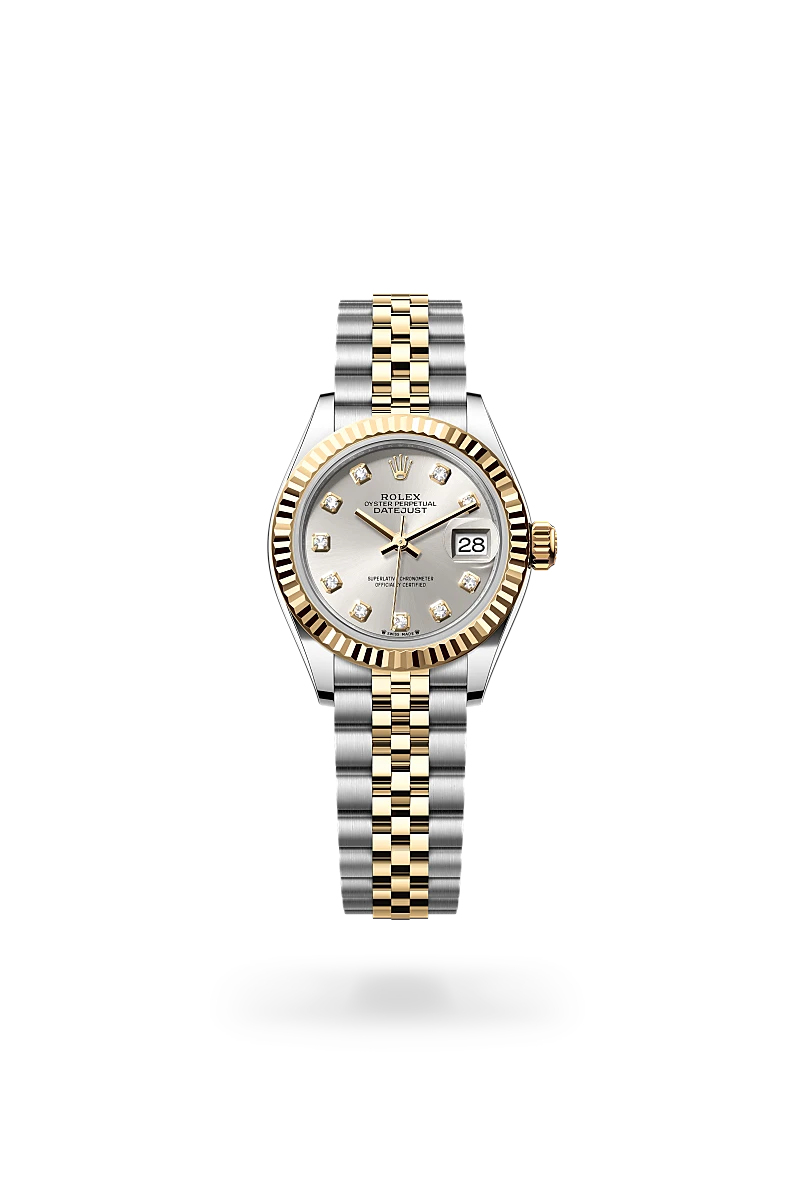 Rolex Lady-Datejust, 28 mm, ze stali Oystersteel i różowego złota Everose, M279171-0028 - W.KRUK