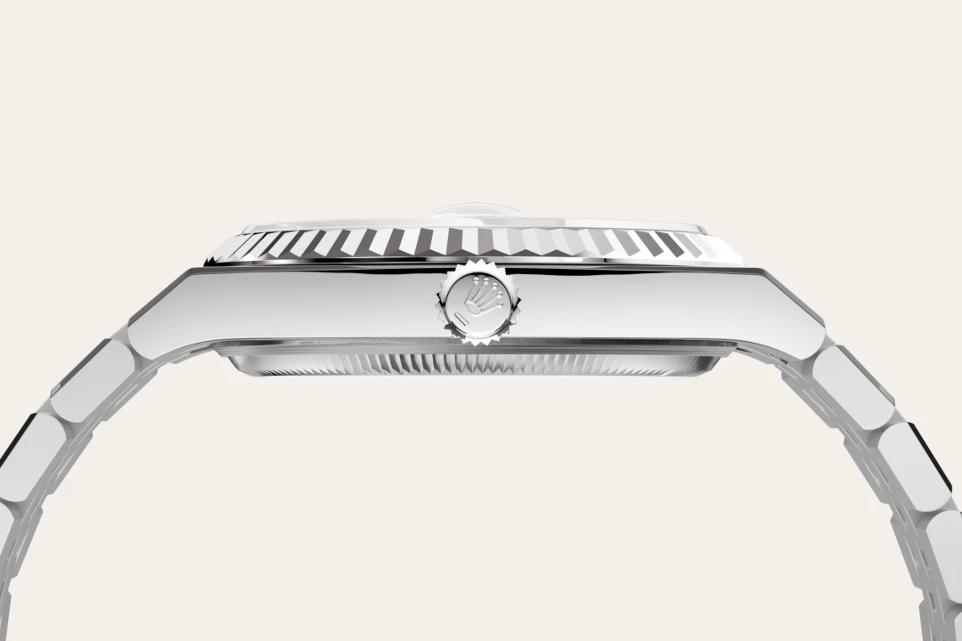 rolex Land-Dweller 36, Biały Rolesor – połączenie stali Oystersteel z białym złotem, M127234-0001 - W.KRUK