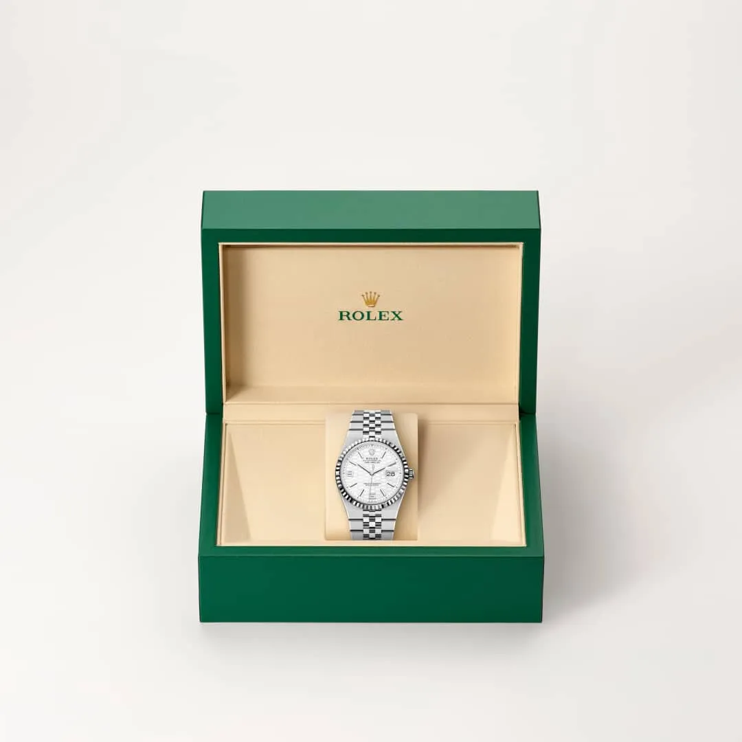 Rolex Land-Dweller 36 ze stali Oystersteel i białego złota, M127234-0001 - W.KRUK
