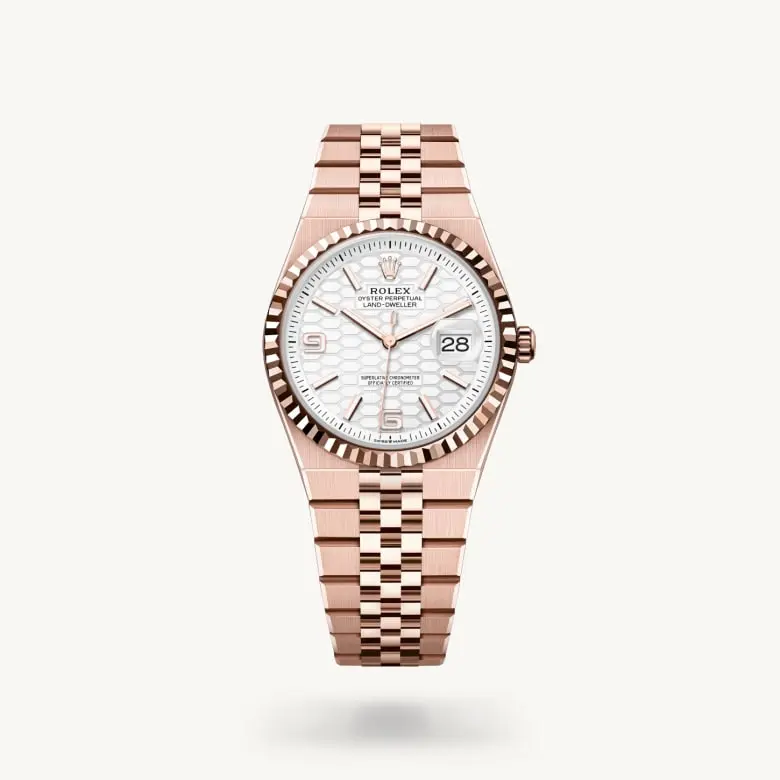 Rolex Land-Dweller 36 z różowego złota Everose, M127235-0001 - W.KRUK