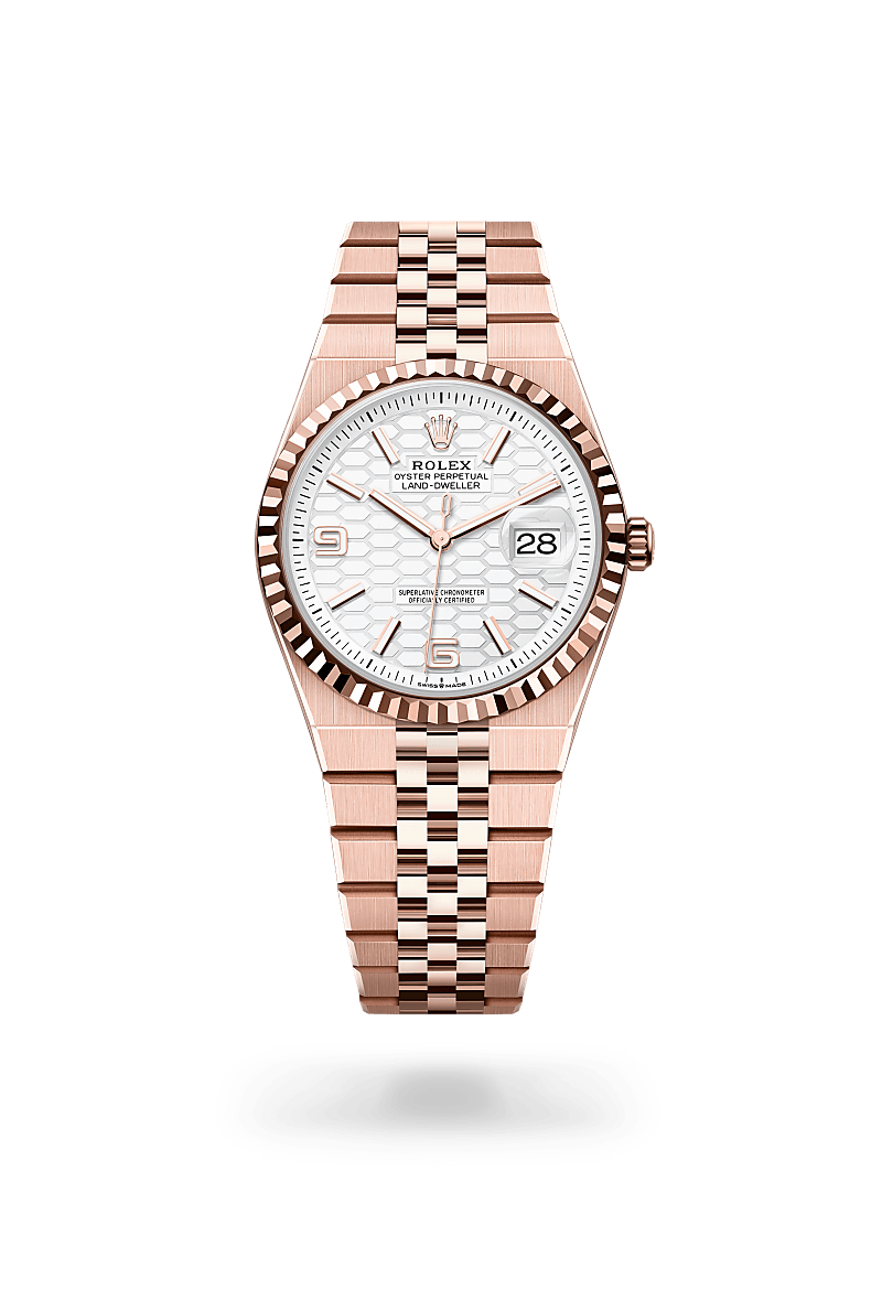 Rolex Land-Dweller 36, 18-karatowe różowe złoto Everose, M127235-0001 - W.KRUK