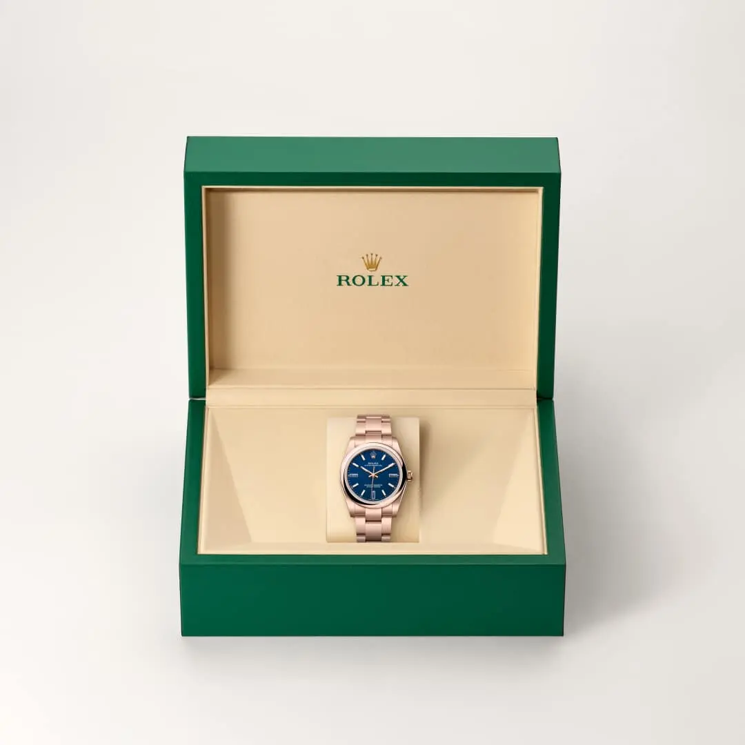Rolex Oyster Perpetual 34 ze stali Oystersteel i różowego złota Everose, M124205-0002  - W.KRUK