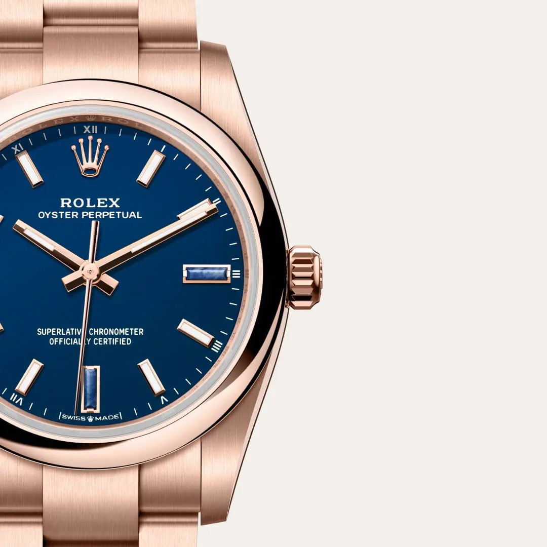 Rolex Oyster Perpetual 34 ze stali Oystersteel i różowego złota Everose, M124205-0002  - W.KRUK