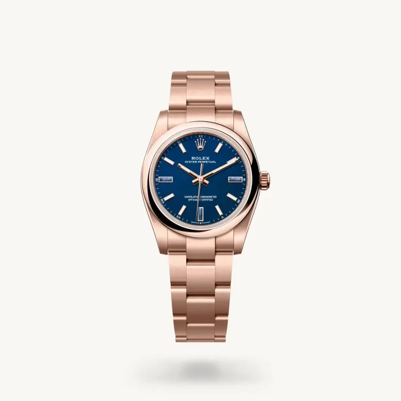 Rolex Oyster Perpetual 34 ze stali Oystersteel i różowego złota Everose, M124205-0002  - W.KRUK