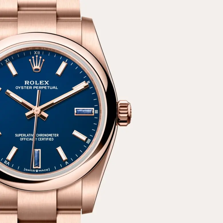Rolex Oyster Perpetual 34 ze stali Oystersteel i różowego złota Everose, M124205-0002  - W.KRUK
