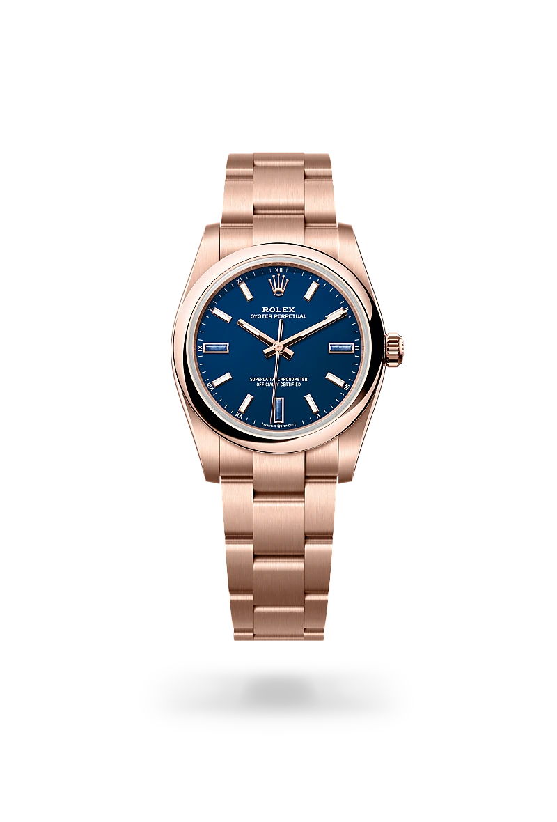 Rolex Oyster Perpetual 34 ze stali Oystersteel i różowego złota Everose, M124205-0002  - W.KRUK