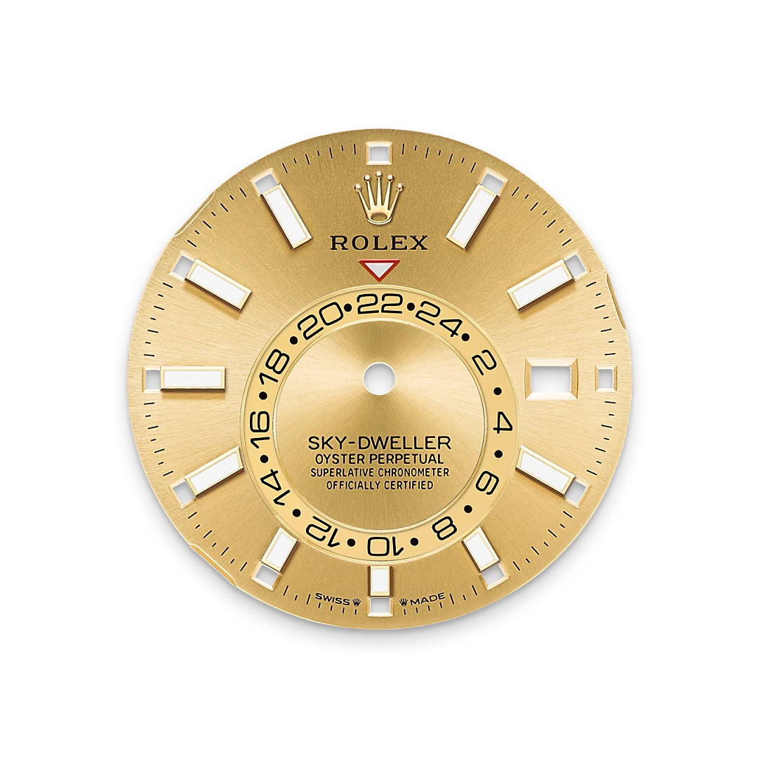 rolex Sky-Dweller, Żółty Rolesor – połączenie stali Oystersteel z żółtym złotem, M336933-0001 - W.KRUK