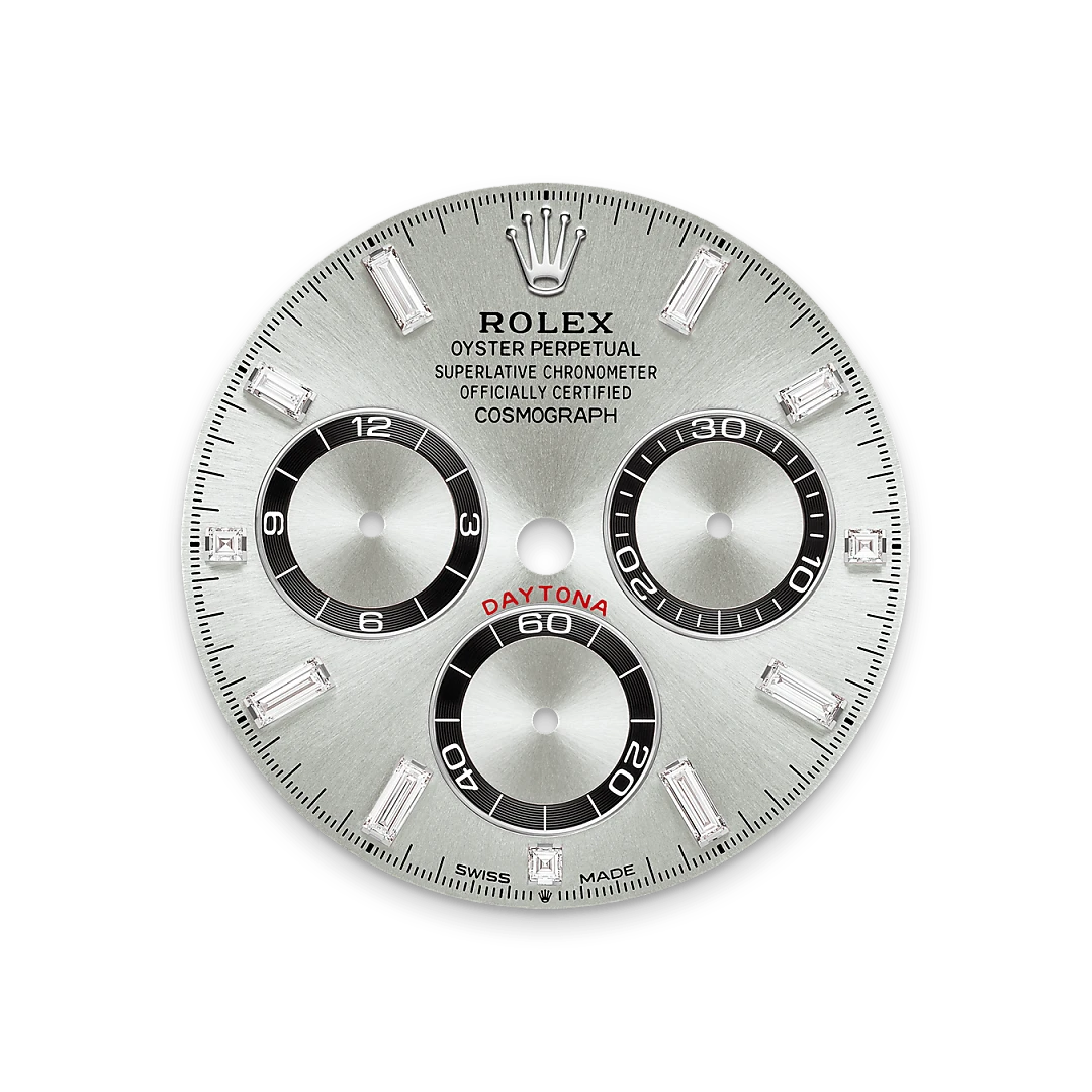 rolex Cosmograph Daytona, 18-karatowe białe złoto z uchwytami mocującymi wysadzanymi brylantami, M126539TBR-0002 - W.KRUK