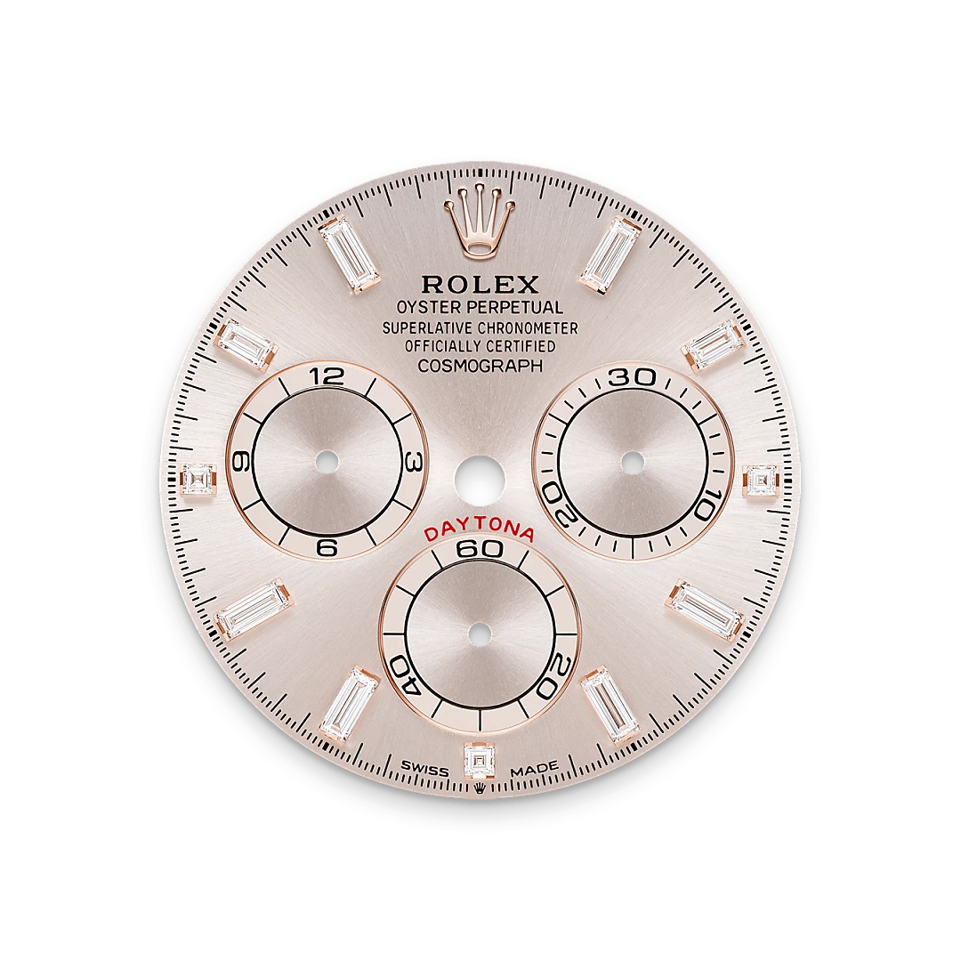 rolex Cosmograph Daytona, 18-karatowe różowe złoto Everose z zaczepami wysadzanymi brylantami, M126595TBR-0001 - W.KRUK