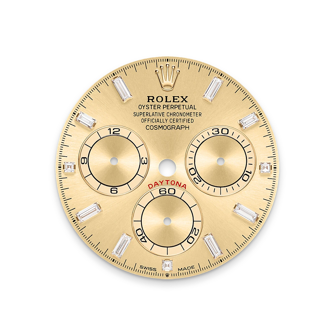 rolex Cosmograph Daytona, 18-karatowe żółte złoto z uchwytami mocującymi wysadzanymi brylantami, M126598TBR-0001 - W.KRUK
