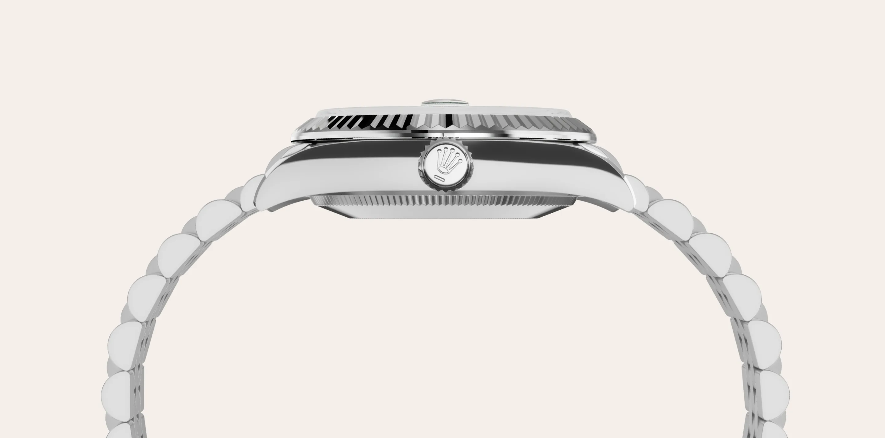 rolex Datejust 31, Biały Rolesor – połączenie stali Oystersteel z białym złotem, M278274-0018 - W.KRUK