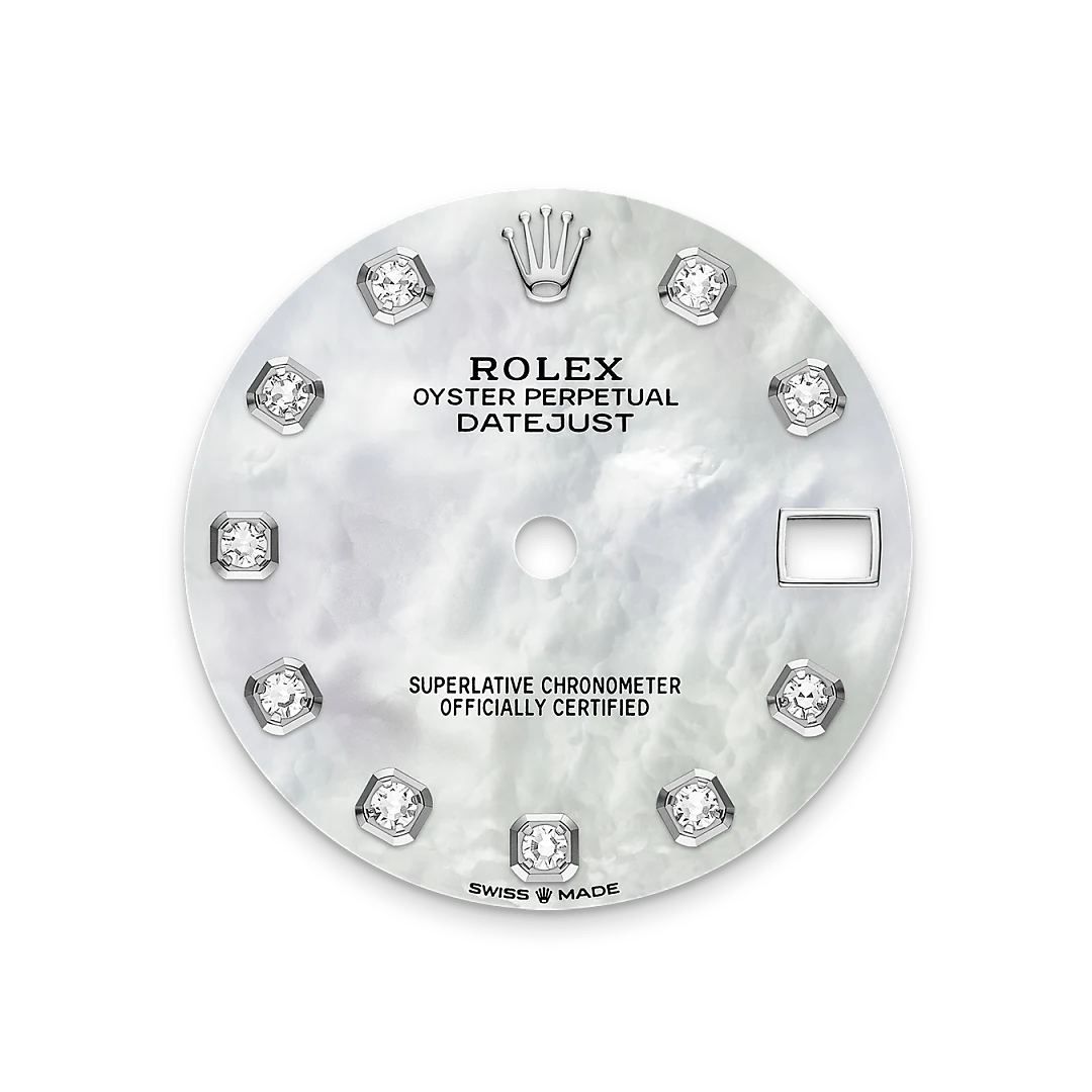 rolex Datejust 31, Biały Rolesor – połączenie stali Oystersteel z białym złotem, M278384RBR-0008 - W.KRUK