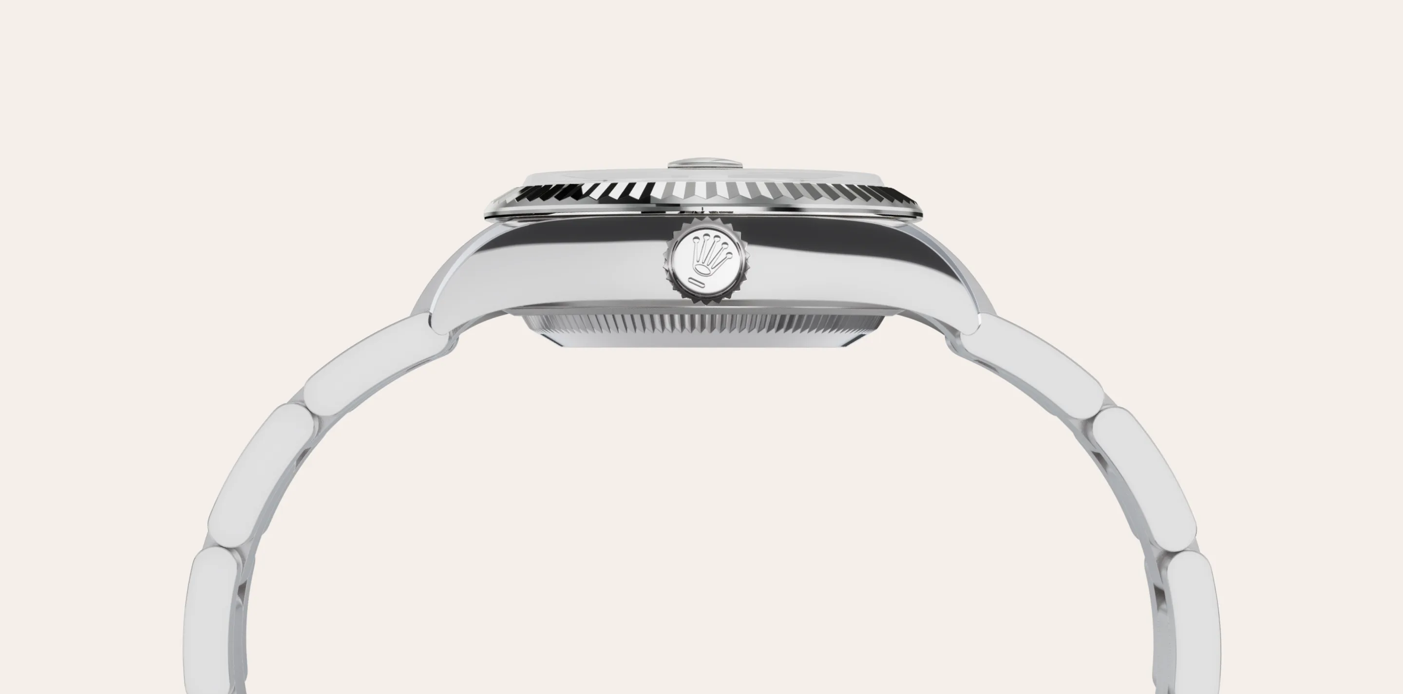 rolex Lady-Datejust, Biały Rolesor – połączenie stali Oystersteel z białym złotem, M279174-0020 - W.KRUK
