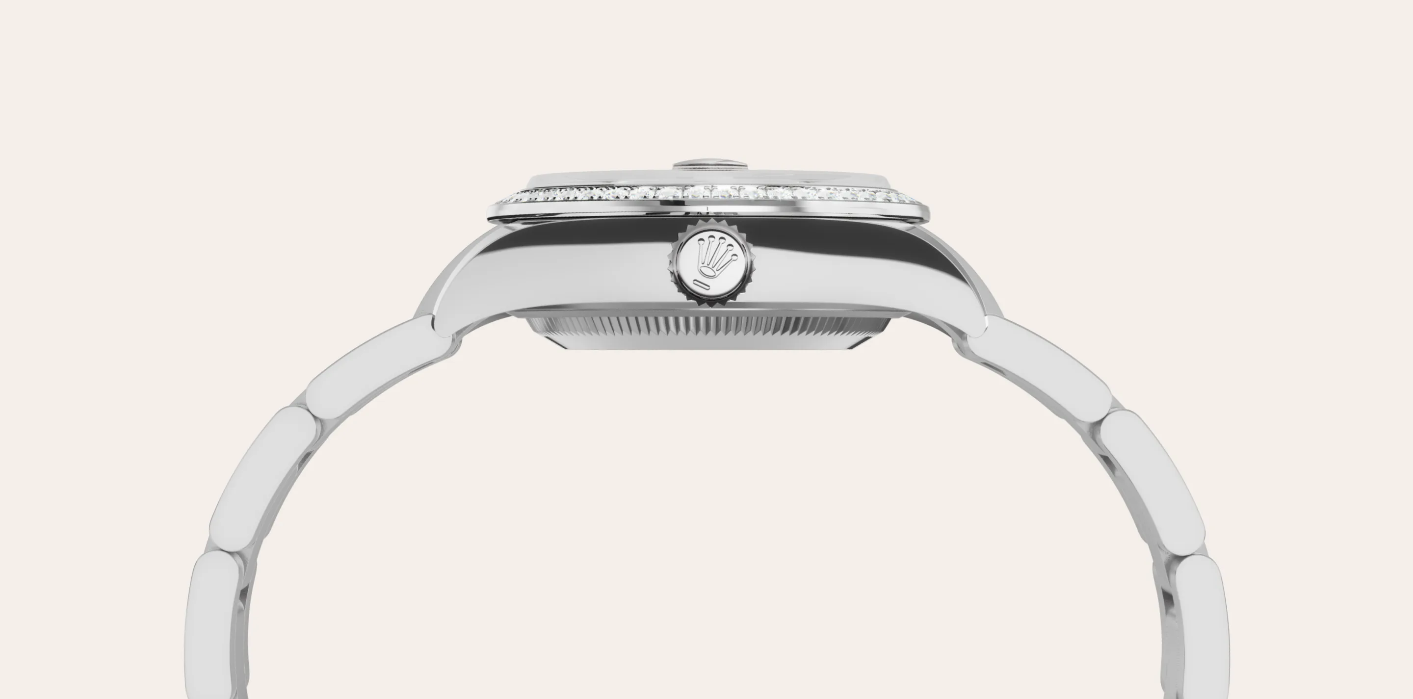rolex Lady-Datejust, Biały Rolesor – połączenie stali Oystersteel z białym złotem, M279384RBR-0004 - W.KRUK