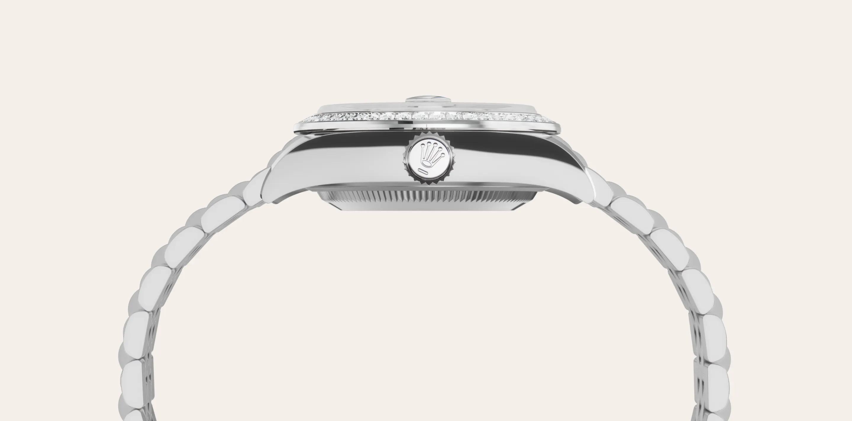 rolex Lady-Datejust, Biały Rolesor – połączenie stali Oystersteel z białym złotem, M279384RBR-0011 - W.KRUK