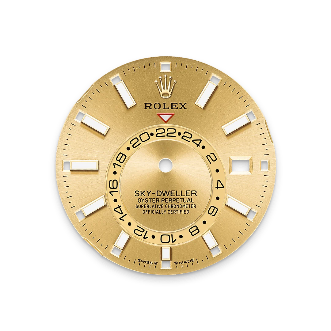 rolex Sky-Dweller, Żółty Rolesor – połączenie stali Oystersteel z żółtym złotem, M336933-0001 - W.KRUK