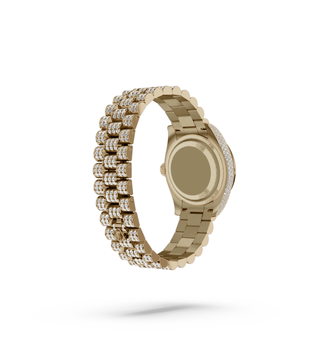 rolex Lady-Datejust, 18-karatowe żółte złoto z zaczepami i bokami wysadzanymi brylantami, M279458RBR-0001 - W.KRUK