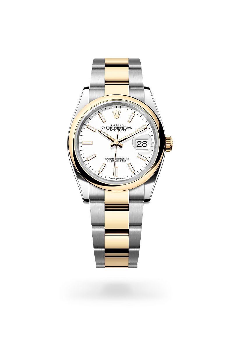 Rolex Datejust 36, Żółty Rolesor – połączenie stali Oystersteel z żółtym złotem, M126203-0020 - W.KRUK