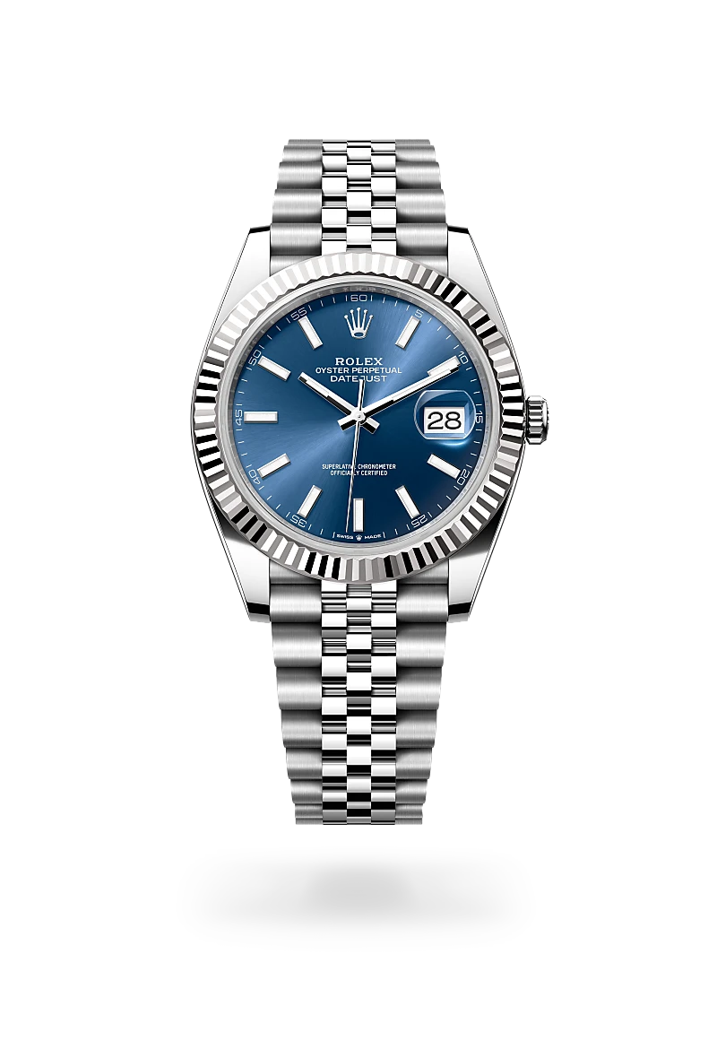 Rolex Datejust 41, Biały Rolesor – połączenie stali Oystersteel z białym złotem, M126334-0002 - W.KRUK