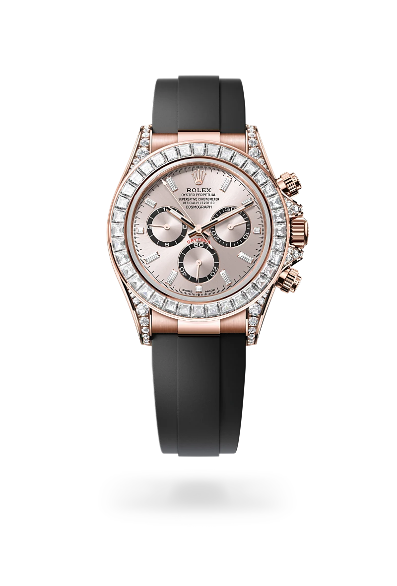 Rolex Cosmograph Daytona, 18-karatowe różowe złoto Everose z zaczepami wysadzanymi brylantami, M126535TBR-0002 - W.KRUK